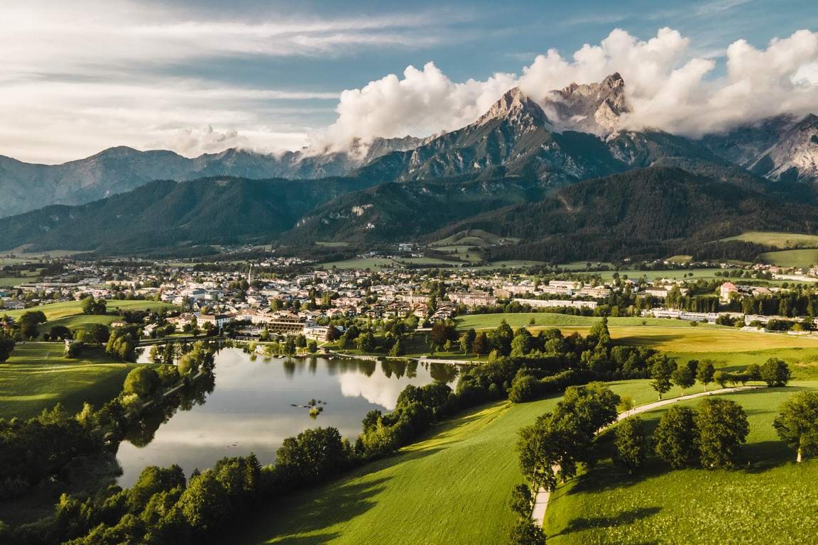 Saalfelden Leogang Ritzensee berg vyer