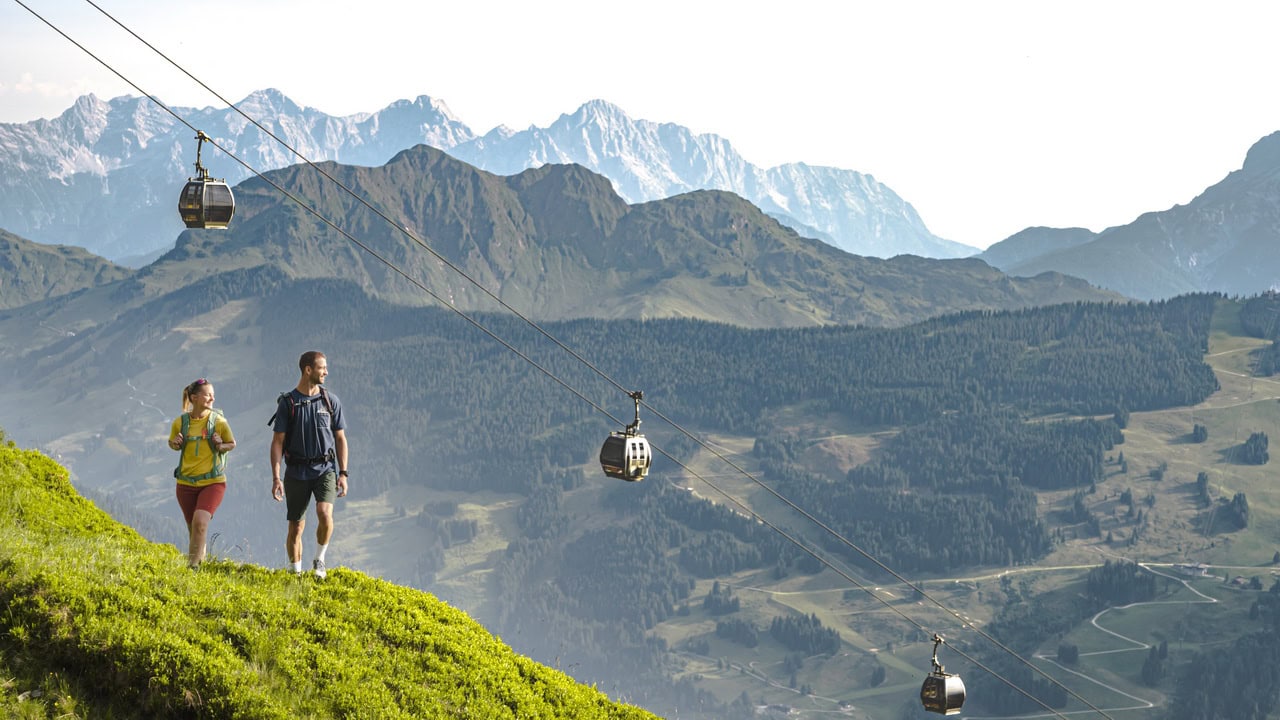 På fina stiga i Saalbach Hinterglemm