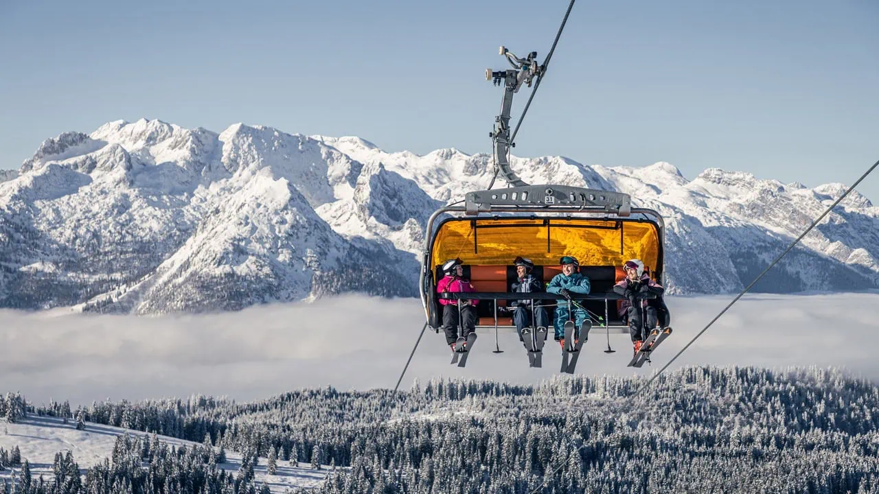 Edtalmbahn Dachstein West skidåkning Salzkammergut