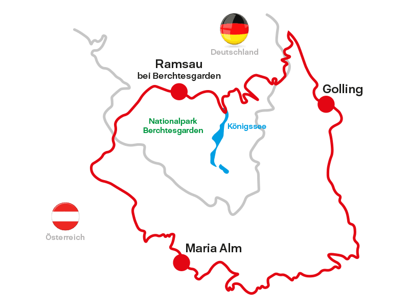 Karta MTB Watzmann Hochkönig