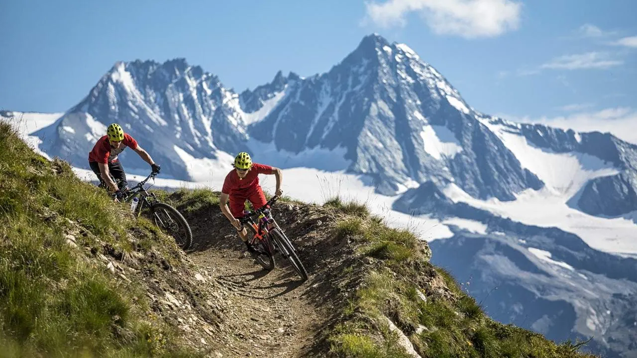 Östtyrolen Kals Grossglockner mtb cyklister