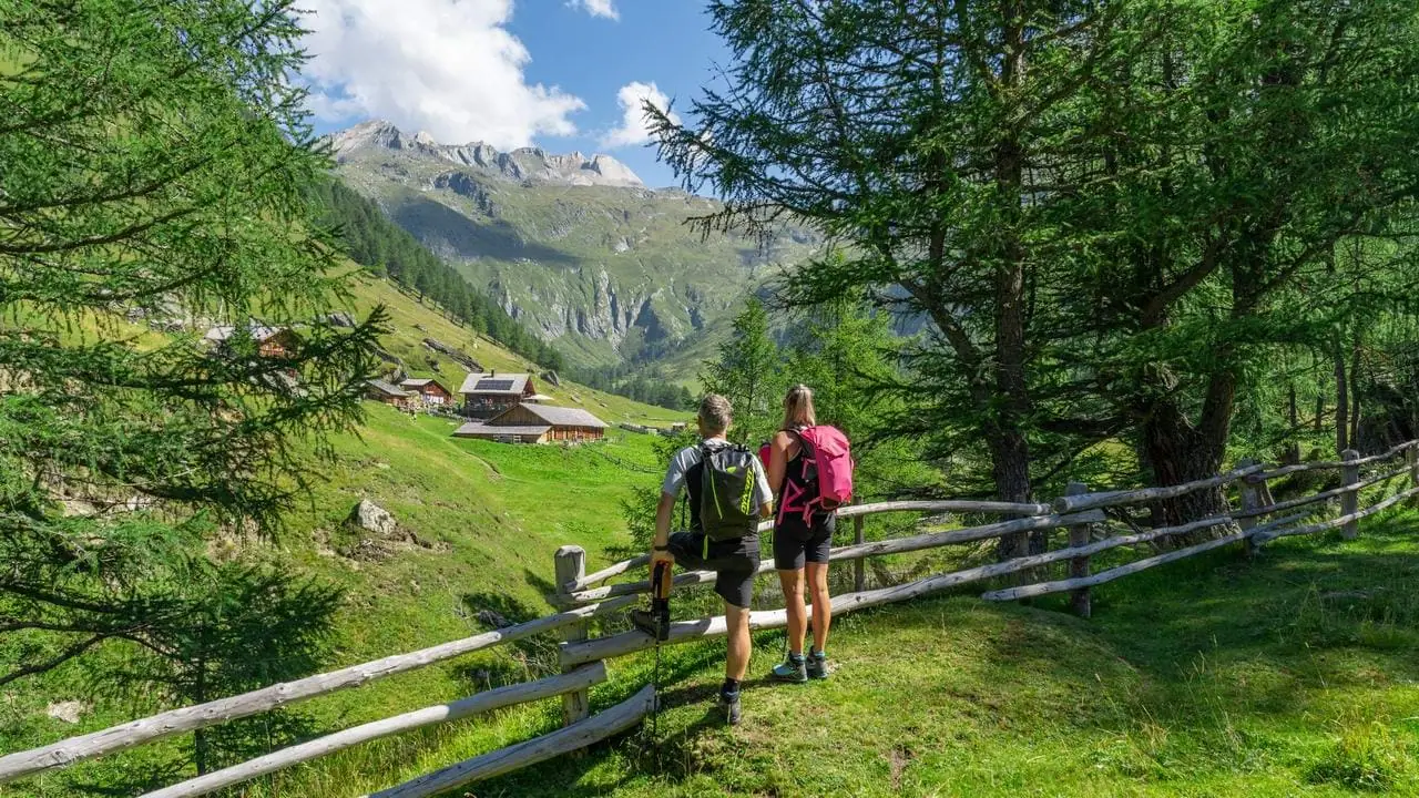 Östtyrolen Kals Grossglockner vandrare utsikt
